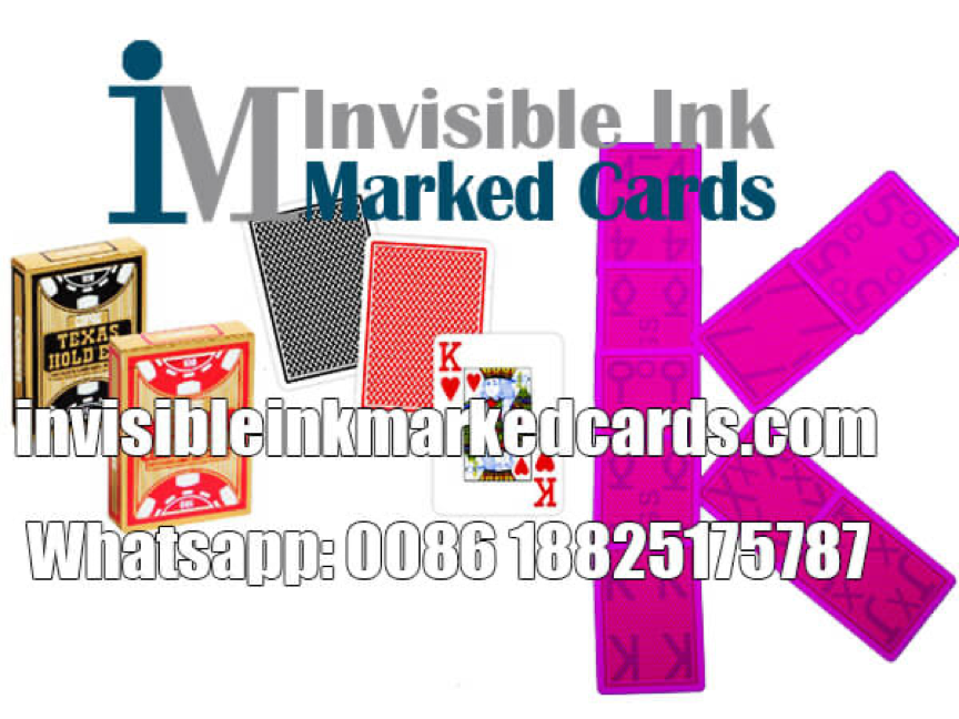 invisible ink marked poker cards